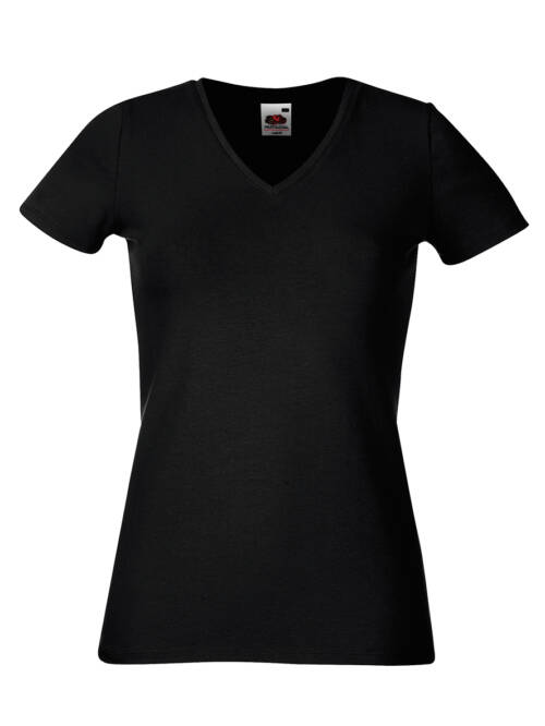 Fruit of the Loom Lady-Fit V-Neck T Lady-Fit V-Neck T – 2XL, schwarz-36