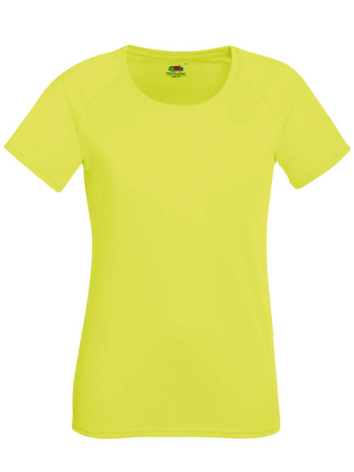 Fruit of the Loom Ladies Performance T Ladies Performance T – M, zitronengelb-XK