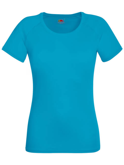 Fruit of the Loom Ladies Performance T Ladies Performance T – 2XL, azurblau-ZU