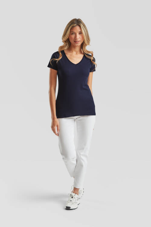 Fruit of the Loom Ladies Valueweight V-Neck T