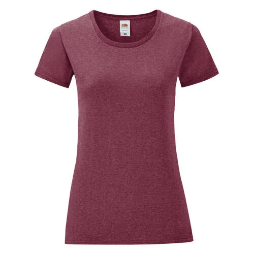 Fruit of the Loom Ladies Iconic 150 T Ladies Iconic 150 T – 2XL, Heather Burgundy-H1