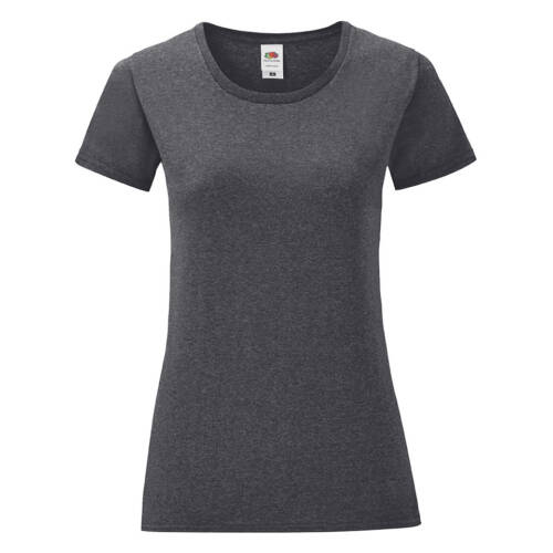 Fruit of the Loom Ladies Iconic 150 T Ladies Iconic 150 T – 2XL, Dark Heather Grey-HD
