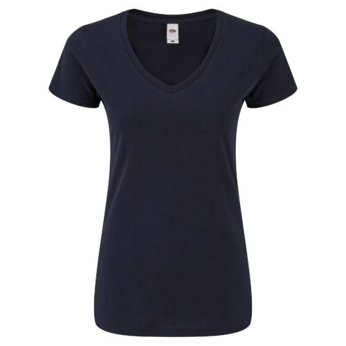 Fruit of the Loom Ladies Iconic 150 V-Neck T Ladies Iconic 150 V-Neck T – 2XL, Deep Navy-AZ