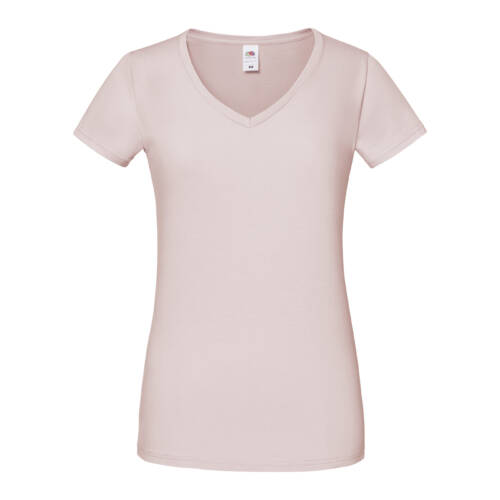 Fruit of the Loom Ladies Iconic 150 V-Neck T Ladies Iconic 150 V-Neck T – 2XL, Powder Rose-PR