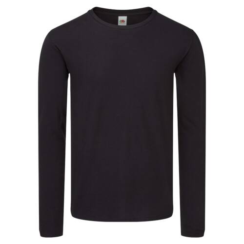 Fruit of the Loom Iconic 150 Classic Long Sleeve T Iconic 150 Classic Long Sleeve T – 2XL, Black-36