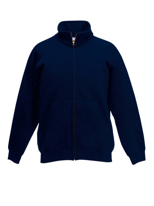 Fruit of the Loom Kids Classic Sweat Jacket 80/20 Kids Classic Sweat Jacket 80/20 – 116, Deep Navy-AZ