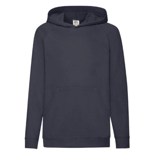 Fruit of the Loom Kids Lightweight Hooded Sweat Kids Lightweight Hooded Sweat – 116, Deep Navy-AZ