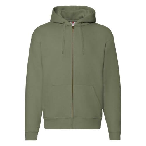 Fruit of the Loom Premium Hooded Sweat Jacket Premium Hooded Sweat Jacket – 2XL, Classic Olive-59