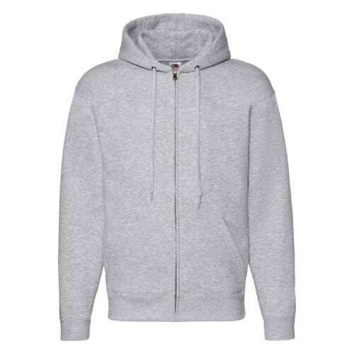 Fruit of the Loom Premium Hooded Sweat Jacket Premium Hooded Sweat Jacket – 2XL, Heather Grey-94