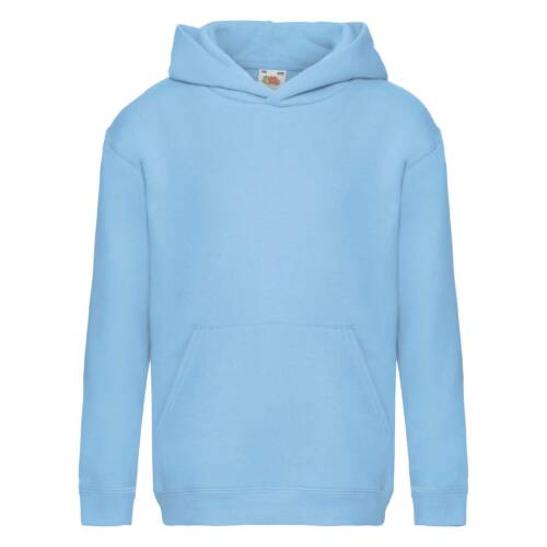 Fruit of the Loom Kids Premium Hooded Sweat Kids Premium Hooded Sweat – 116, Sky Blue-YT