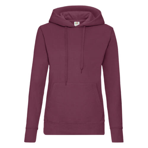 Fruit of the Loom Ladies Classic Hooded Sweat Ladies Classic Hooded Sweat – 2XL, Burgundy-41