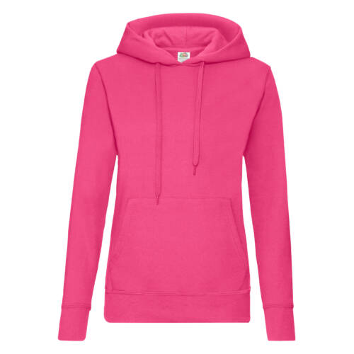 Fruit of the Loom Ladies Classic Hooded Sweat Ladies Classic Hooded Sweat – 2XL, Fuchsia-57