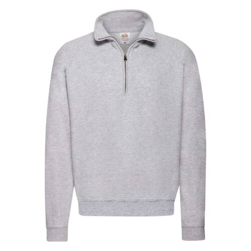 Fruit of the Loom Classic Zip Neck Sweat Classic Zip Neck Sweat – 2XL, Heather Grey-94