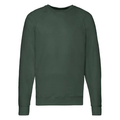 Fruit of the Loom Lightweight Raglan Sweat Lightweight Raglan Sweat – 2XL, Bottle Green-38