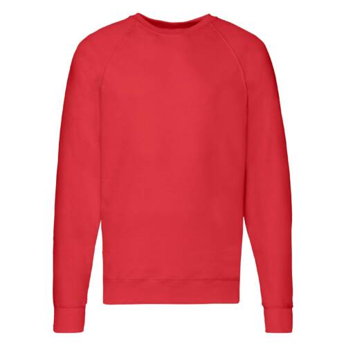 Fruit of the Loom Lightweight Raglan Sweat Lightweight Raglan Sweat – 2XL, Red-40