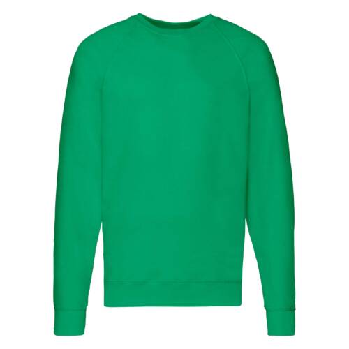 Fruit of the Loom Lightweight Raglan Sweat Lightweight Raglan Sweat – 2XL, Kelly Green-47
