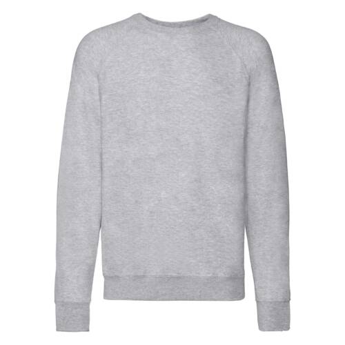 Fruit of the Loom Lightweight Raglan Sweat Lightweight Raglan Sweat – 2XL, Heather Grey-94