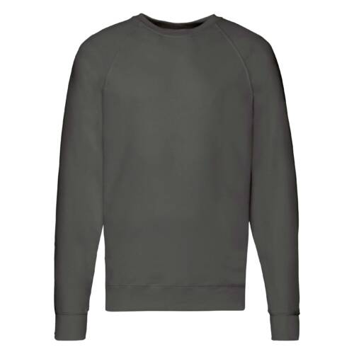 Fruit of the Loom Lightweight Raglan Sweat Lightweight Raglan Sweat – 2XL, Light Graphite-GL