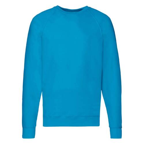 Fruit of the Loom Lightweight Raglan Sweat Lightweight Raglan Sweat – 2XL, Azure Blue-ZU