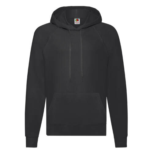Fruit of the Loom Lightweight Hooded Sweat Lightweight Hooded Sweat – 2XL, Black-36