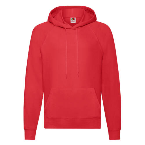 Fruit of the Loom Lightweight Hooded Sweat Lightweight Hooded Sweat – 2XL, Red-40
