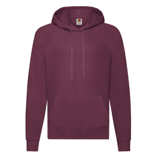 Fruit of the Loom Lightweight Hooded Sweat Lightweight Hooded Sweat – 2XL, Burgundy-41