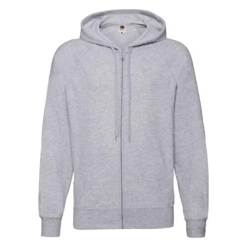 Fruit of the Loom Lightweight Hooded Sweat Jacket Lightweight Hooded Sweat Jacket – 2XL, Heather Grey-94