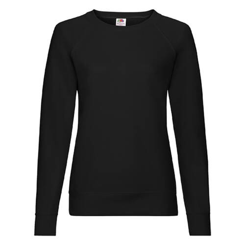 Fruit of the Loom Ladies Lightweight Raglan Sweat Ladies Lightweight Raglan Sweat – 2XL, Black-36