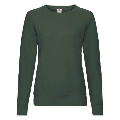 Fruit of the Loom Ladies Lightweight Raglan Sweat Ladies Lightweight Raglan Sweat – 2XL, Bottle Green-38