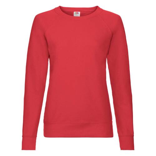 Fruit of the Loom Ladies Lightweight Raglan Sweat Ladies Lightweight Raglan Sweat – 2XL, Red-40