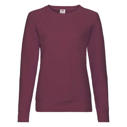 Fruit of the Loom Ladies Lightweight Raglan Sweat Ladies Lightweight Raglan Sweat – 2XL, Burgundy-41