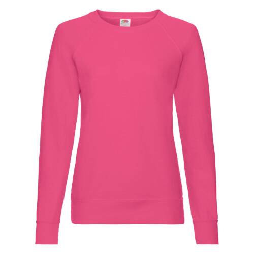 Fruit of the Loom Ladies Lightweight Raglan Sweat Ladies Lightweight Raglan Sweat – 2XL, Fuchsia-57