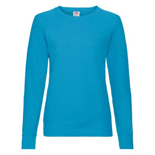 Fruit of the Loom Ladies Lightweight Raglan Sweat Ladies Lightweight Raglan Sweat – 2XL, Azure Blue-ZU