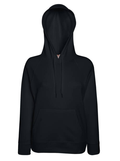 Fruit of the Loom Ladies Lightweight Hooded Sweat Ladies Lightweight Hooded Sweat – 2XL, schwarz-36