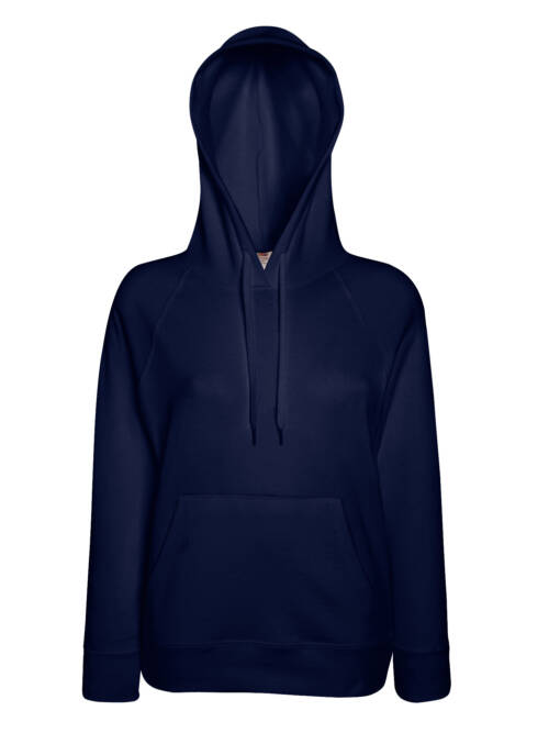 Fruit of the Loom Ladies Lightweight Hooded Sweat Ladies Lightweight Hooded Sweat – 2XL, Deep Navy-AZ