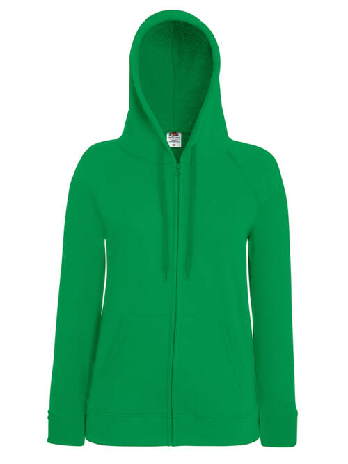 Fruit of the Loom Ladies Lightweight Hooded Sweat Jacket Ladies Lightweight Hooded Sweat Jacket – L, maigrün-47