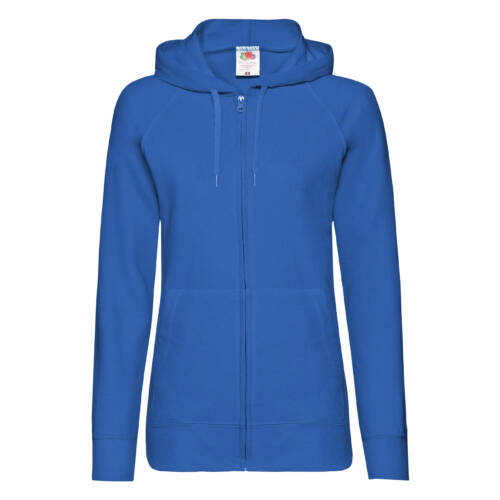 Fruit of the Loom Ladies Lightweight Hooded Sweat Jacket Ladies Lightweight Hooded Sweat Jacket – 2XL, Royal Blue-51
