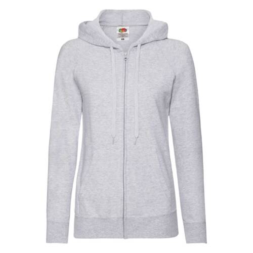 Fruit of the Loom Ladies Lightweight Hooded Sweat Jacket Ladies Lightweight Hooded Sweat Jacket – 2XL, Heather Grey-94
