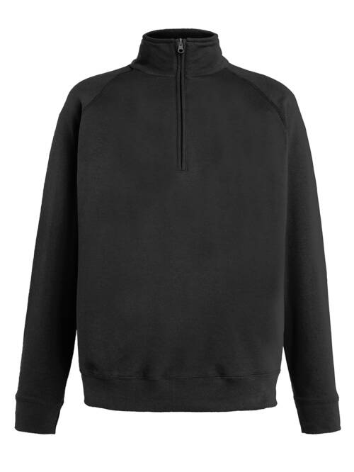 Fruit of the Loom Lightweight Zip Neck Sweat Lightweight Zip Neck Sweat – 2XL, schwarz-36