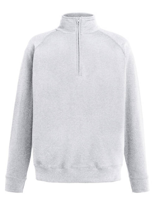 Fruit of the Loom Lightweight Zip Neck Sweat Lightweight Zip Neck Sweat – 2XL, graumeliert-94