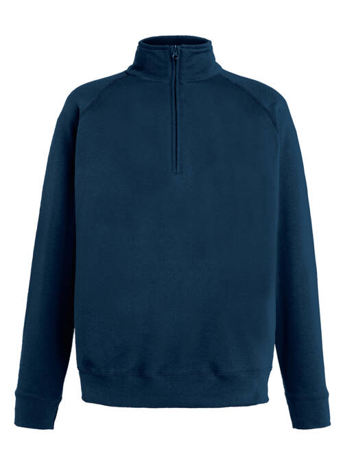 Fruit of the Loom Lightweight Zip Neck Sweat Lightweight Zip Neck Sweat – 2XL, Deep Navy-AZ