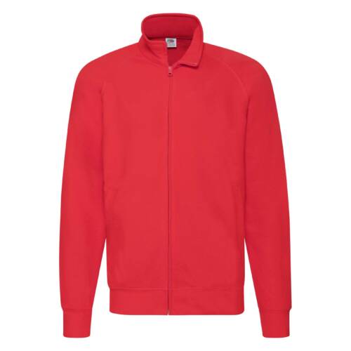 Fruit of the Loom Lightweight Sweat Jacket Lightweight Sweat Jacket – 2XL, Red-40