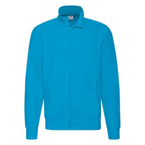 Fruit of the Loom Lightweight Sweat Jacket Lightweight Sweat Jacket – 2XL, Azure Blue-ZU