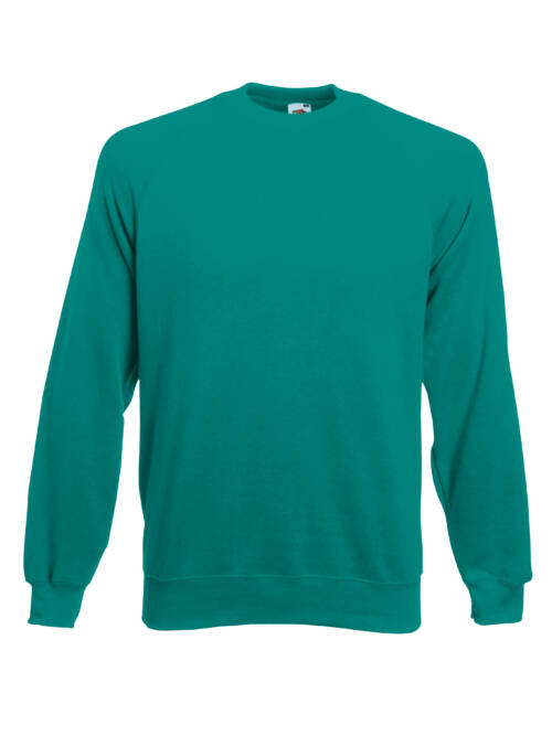 Fruit of the Loom Classic Raglan Sweat Classic Raglan Sweat – S, smaragdgrün-77