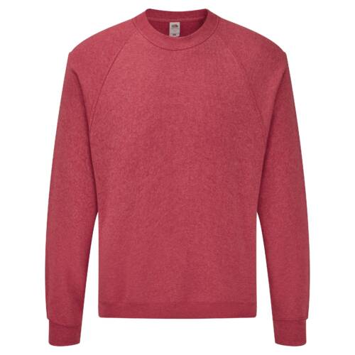Fruit of the Loom Classic Raglan Sweat Classic Raglan Sweat – 2XL, Heather Red-VH