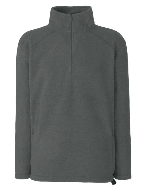 Fruit of the Loom Half Zip Fleece Half Zip Fleece – 2XL, smoke-SK