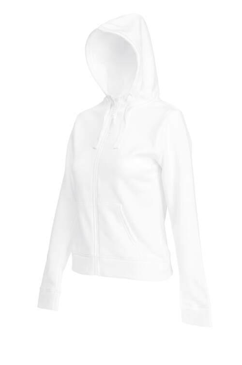 Fruit of the Loom Lady-Fit Hooded Sweat Jacket Lady-Fit Hooded Sweat Jacket – S, weiß-30