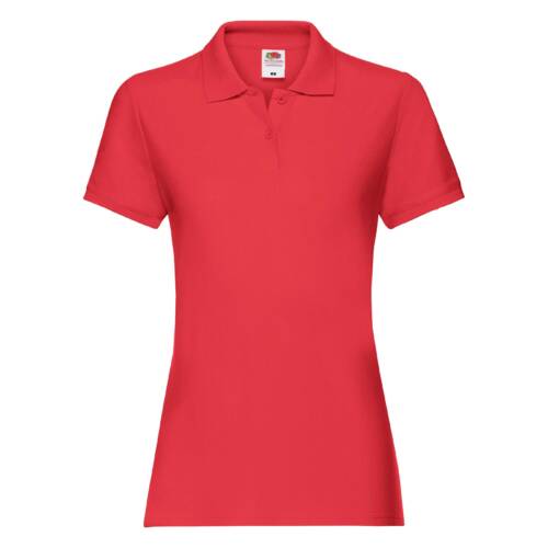 Fruit of the Loom Ladies Premium Polo Ladies Premium Polo – 2XL, Red-40