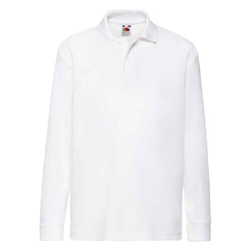 Fruit of the Loom Kids 65/35 Long Sleeve Polo Kids 65/35 Long Sleeve Polo – 104, White-30