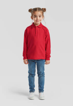 Fruit of the Loom Kids 65/35 Long Sleeve Polo